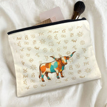 Load image into Gallery viewer, Baha Ranch Brand Longhorn Pack of 5 bags Cosmetic Bag Made in America