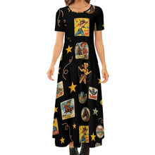 Load image into Gallery viewer, Vintage Cowgirl Collage Western Dress