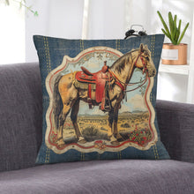 Load image into Gallery viewer, Baha Ranch Vintage Horse Velvety Soft Pillow Case Made in America