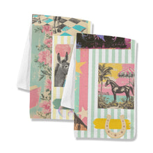 Load image into Gallery viewer, Baha Ranch Horse & Donkey Set of 2 Kitchen Towels Made in America