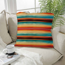 Load image into Gallery viewer, Colores De Mexico Southwest Serape Pillow Case 18x18" Made in America