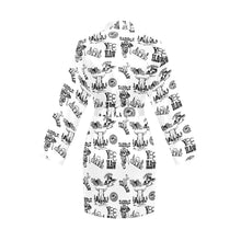 Load image into Gallery viewer, Cowboy Print Western Satin Robe