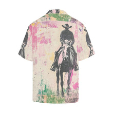 Load image into Gallery viewer, Baha Ranch Retro Pop Western Trail Ride Men's Camp Shirt