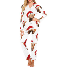 Load image into Gallery viewer, Highland Christmas Cow Women's Western Pajama Set