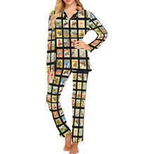 Load image into Gallery viewer, Cowboy Collage Women's Western Pajama Set
