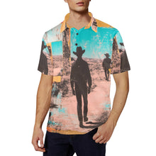 Load image into Gallery viewer, Baha Ranch Retro Pop Western Desert Cowboy Polo Shirt
