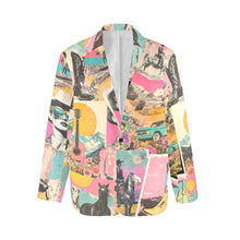 Load image into Gallery viewer, Baha Ranch Retro Pop Western Collage Blazer