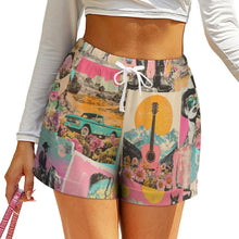 Load image into Gallery viewer, Baha Ranch Retro Pop Western Vintage Drawstring Shorts