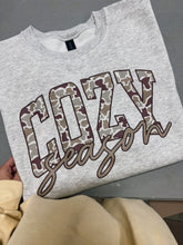 Load image into Gallery viewer, Camo cozy season tee or sweatshirt