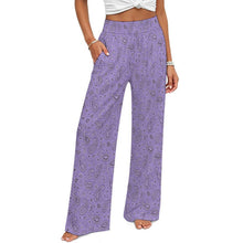 Load image into Gallery viewer, Baha Ranch Lavender Paisley Bandana Wide Leg Pants