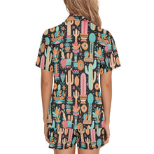 Load image into Gallery viewer, Cactus Obsessed Women's Western Pajama Set