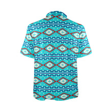 Load image into Gallery viewer, Baha Ranch Turquoise Aztec Polo