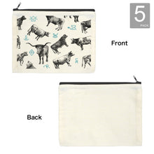 Load image into Gallery viewer, Cattle Brands Cosmetic Bag Pack of 5 Made in America