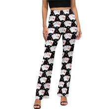 Load image into Gallery viewer, Vegas Casino Gambling Flare Pants
