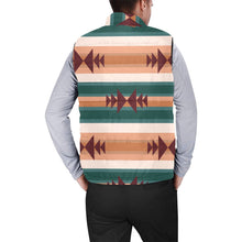 Load image into Gallery viewer, Cocoa Aztec Men's Puffy Vest