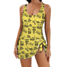 Load image into Gallery viewer, Cowgirl Graphics Skirted One Piece Swim Suit