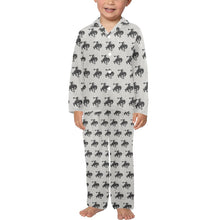 Load image into Gallery viewer, Black Bronc Boy's Western Pajama Set