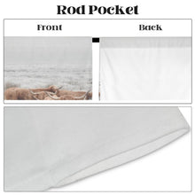 Load image into Gallery viewer, Highland Cows Window Curtain 52"x63" (2-Piece) Made in America