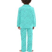 Load image into Gallery viewer, Turquoise Cattle Brands Boy's Western Pajama Set