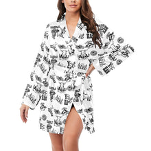 Load image into Gallery viewer, Cowboy Print Western Satin Robe