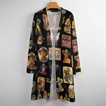 Load image into Gallery viewer, Vintage Cowboy Collage Western Lightweight Cardigan