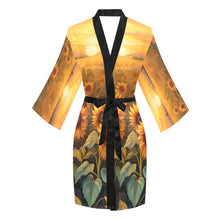 Load image into Gallery viewer, Sunflower Field Women's Lounge Kimono Robe