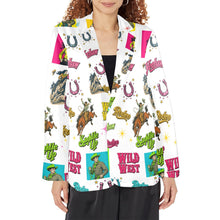 Load image into Gallery viewer, Baha Ranch The Last Roundup Western Rodeo Blazer in White