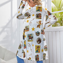 Load image into Gallery viewer, Vintage Cowgirl Collage Western Lightweight Cardigan