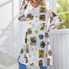 Load image into Gallery viewer, Vintage Cowgirl Collage Western Lightweight Cardigan
