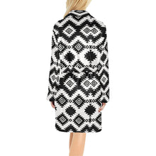 Load image into Gallery viewer, Black Aztec Women's Western Bath Robe