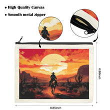 Load image into Gallery viewer, Baha Ranch Western Cowboy Sunset Cosmetic Bag Pack of 5 Made in America