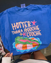 Load image into Gallery viewer, Hotter Than a Hoochie Coochie Graphic Tee | Funny Southern Summer Gator Shirt