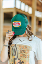 Load image into Gallery viewer, Fishin' Beats Workin' Patch Trucker Hat