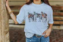 Load image into Gallery viewer, Saddled Horses Graphic Tee