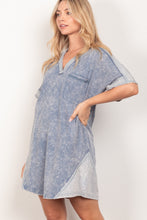 Load image into Gallery viewer, VERY J Short Sleeve V-Neck Tee Dress