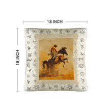 Load image into Gallery viewer, Baha Ranch Vintage Rodeo Stamp Throw Pillow Made in America