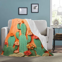 Load image into Gallery viewer, Beautiful Cactus 60x80 Throw Blanket Made in USA
