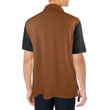 Load image into Gallery viewer, Baha Ranch Brown Aztec Cowboy Western Polo Shirt