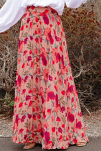 Load image into Gallery viewer, Printed Elastic Waist Pleated Maxi Skirt