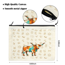 Load image into Gallery viewer, Baha Ranch Brand Longhorn Pack of 5 bags Cosmetic Bag Made in America