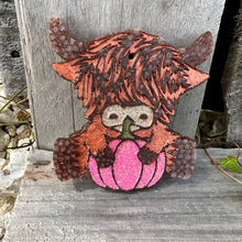 Load image into Gallery viewer, Fall Highland Cow Car Freshie