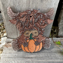 Load image into Gallery viewer, Fall Highland Cow Car Freshie