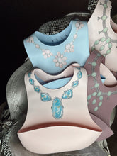 Load image into Gallery viewer, The Pink Conch Silicone Bib in Baby Blue