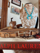 Load image into Gallery viewer, The Western + Co. Snaffle Bit Belt in Saddle