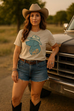 Load image into Gallery viewer, Cowboy Dog Mommy & Me Kids–Adult Gildan Sand Shirt – Graphic Tee, Long Sleeve & Crewneck.