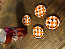 Load image into Gallery viewer, Checkered Smiley Face Tab Opener
