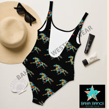 Load image into Gallery viewer, Yeehaw Aztec Horse One Piece Swimsuit