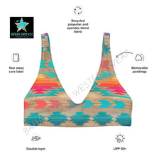 Load image into Gallery viewer, Yeehaw Southwest Aztec Bikini Top