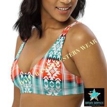 Load image into Gallery viewer, Yeehaw Aztec Print Bikini Top