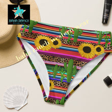 Load image into Gallery viewer, Yeehaw Sunflower Serape Cactus Bikini Bottom